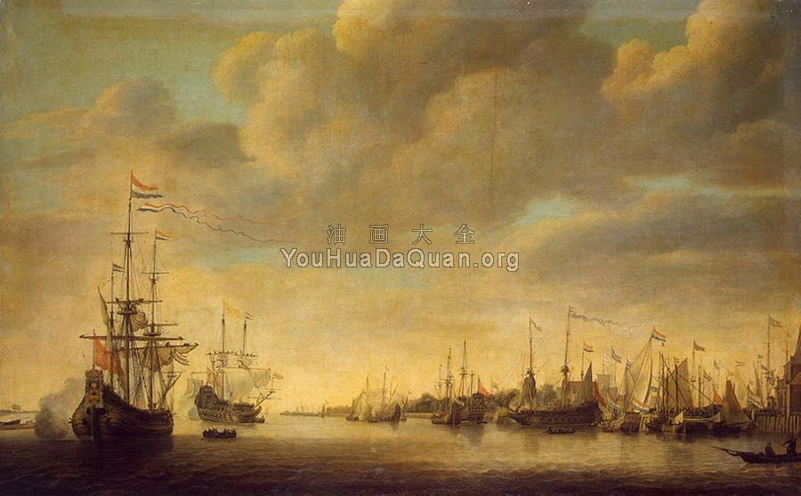 Arrival of William of Orange in Rotterdam - 西蒙·德·维里格尔